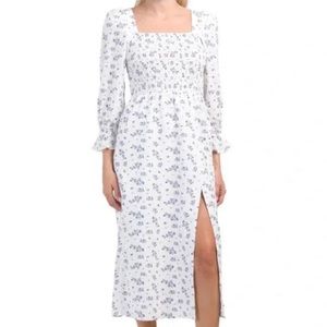 House of Harlow 1960 midi linen dress